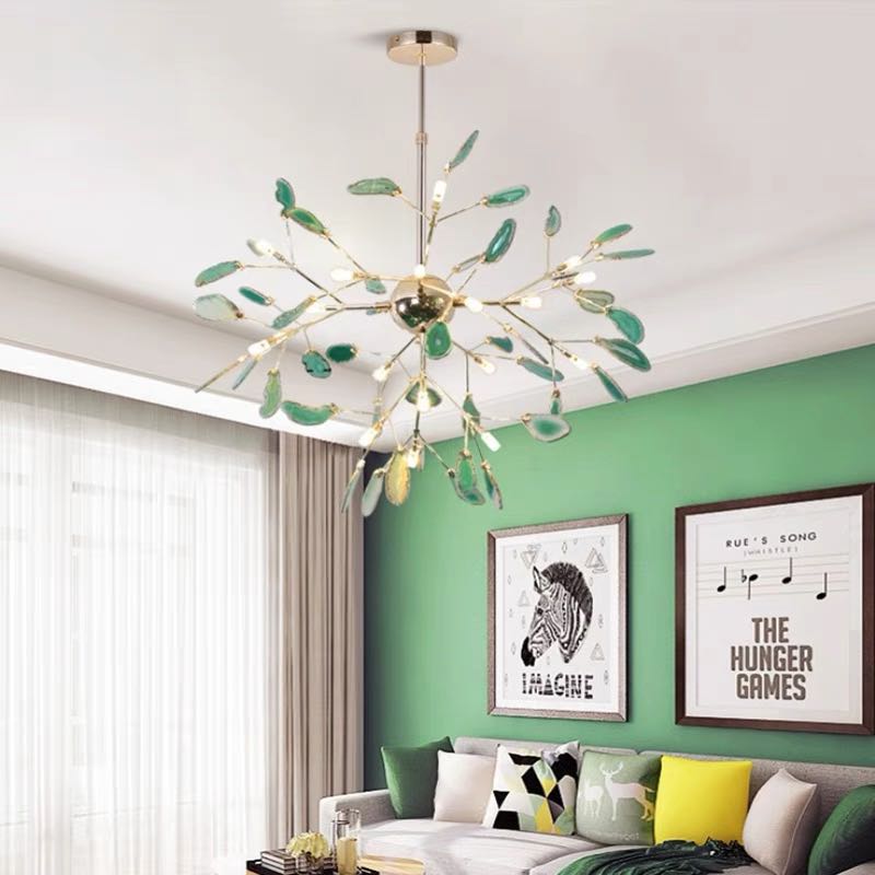 Jadekit Agate Creative Colourful Chandelier Bedroom/Living Room