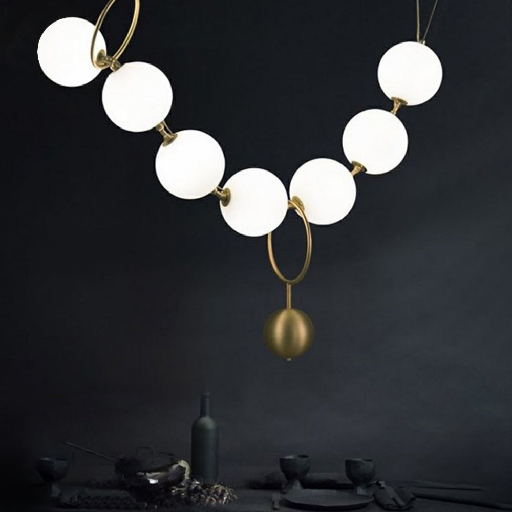 Sabopam Postmodern Loft Ball Pendant Lamp Creative Necklace Design
