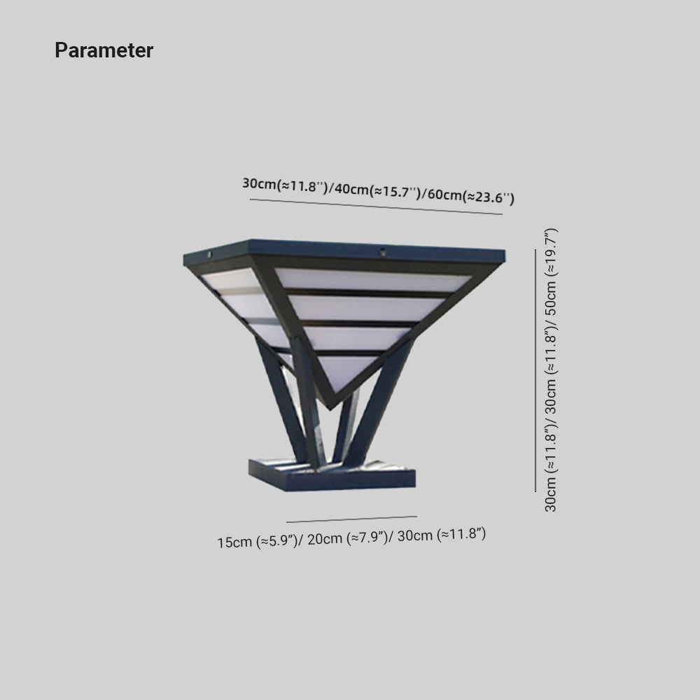 Vonugis Modern Diamond Metal Outdoor Landscape Pathway Light