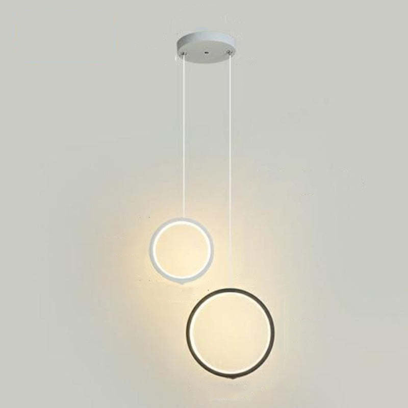 Kori Modern LED Pendant Light Black/White Living Room-Neutral Decor