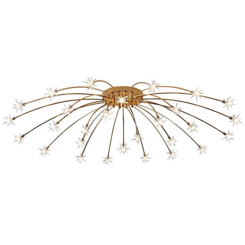 Riteluru Art Deco Starry Flush Mount Ceiling Light