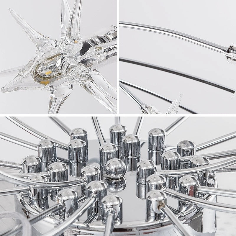 Riteluru Art Deco Starry Flush Mount Ceiling Light