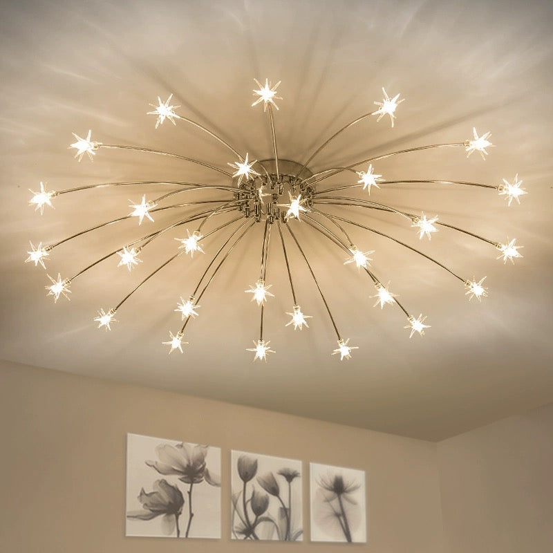 Riteluru Art Deco Starry Flush Mount Ceiling Light