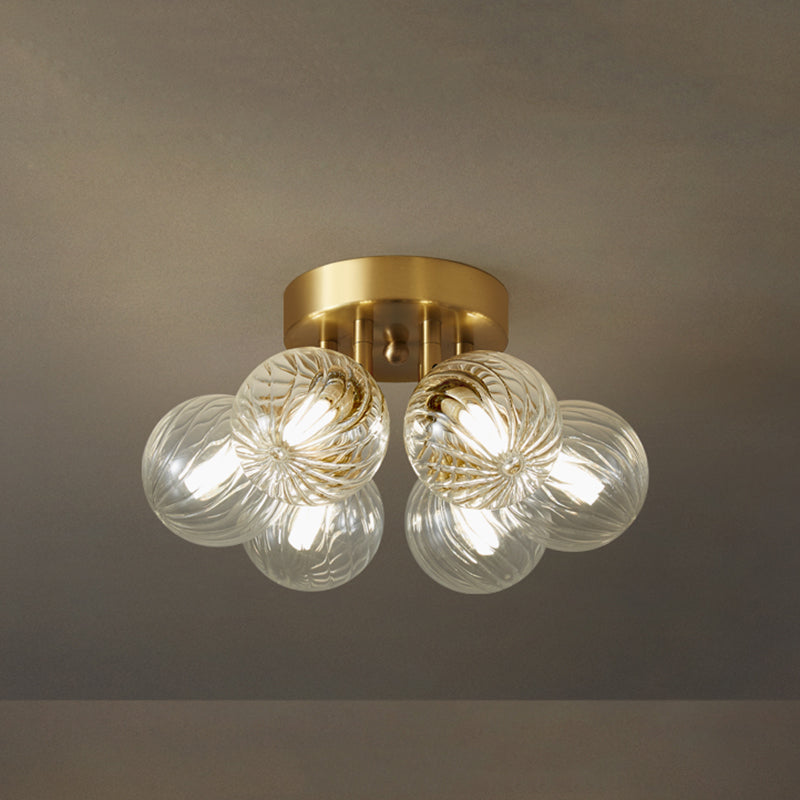 Puruler Modern Clear Bubble Glass Ceiling Light