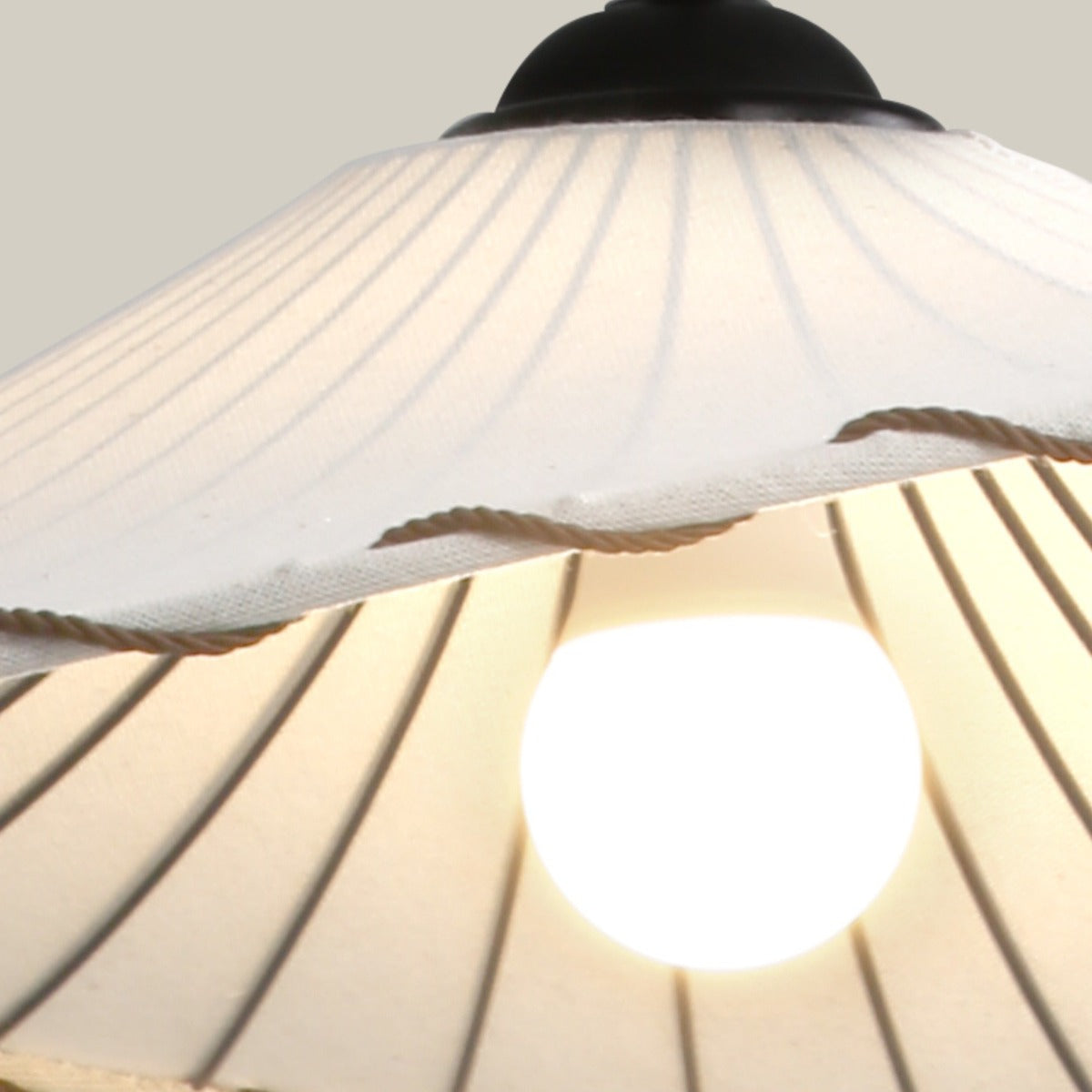 Numaban Boho Decorative LED Pendant Light Yellow Fabric Bedroom Restaurant
