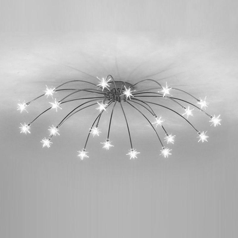 Riteluru Art Deco Starry Flush Mount Ceiling Light