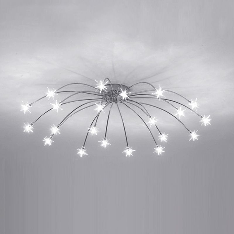Riteluru Art Deco Starry Flush Mount Ceiling Light