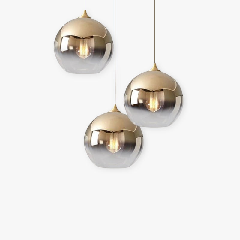 Voriq Frosted Balloon Pendant Light Gradient-Neutral Decor