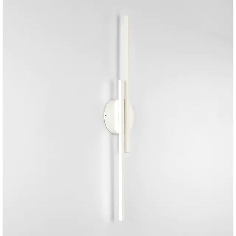Noviq Modern Nordic Disc/Linear LED Wall Lamp, Black/White-Neutral Decor