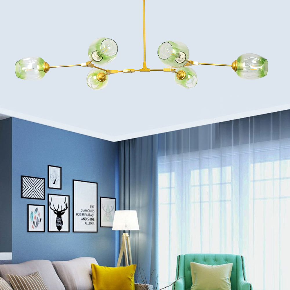 Zerin Nordic Modern Glass Pendant Light Clear Bubble-Neutral Decor