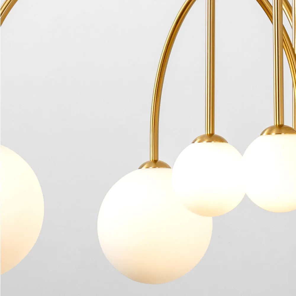 Arvyn Pendant Light Double Layer Glass Bubble-Neutral Decor