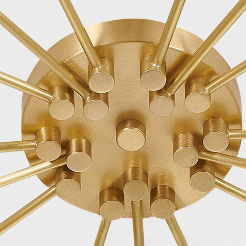 Riteluru Art Deco Starry Flush Mount Ceiling Light