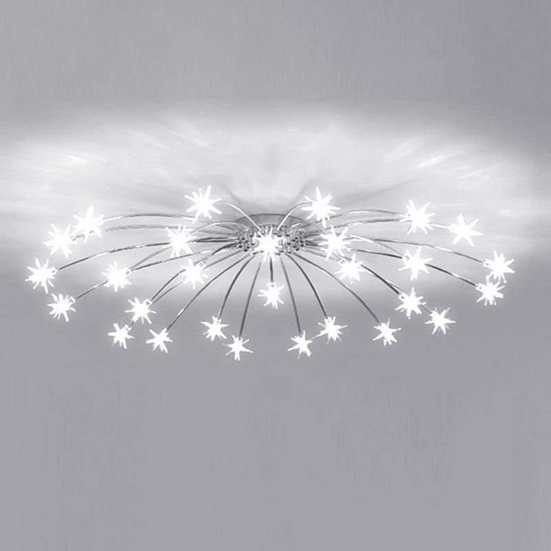 Riteluru Art Deco Starry Flush Mount Ceiling Light