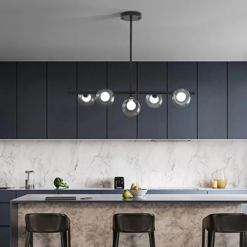 Lumirel Pendant Light Linear Bubble Glass-Neutral Decor