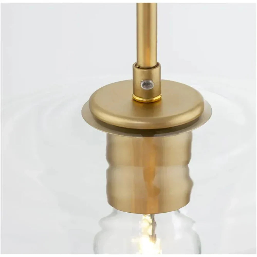 Virelo Pendant Light Glass Clear/Amber Diamond-Neutral Decor