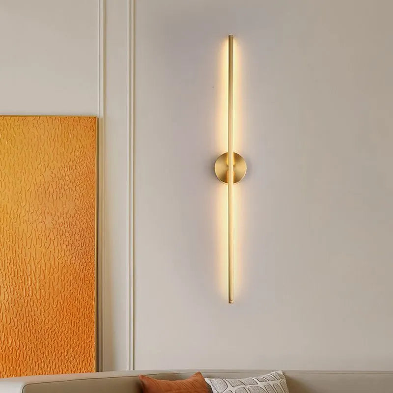 Dorina Wall Lamp Modern Linear &Silica Gel Gold-Neutral Decor