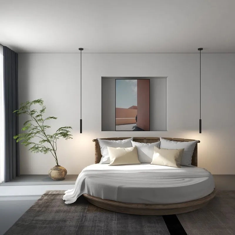 Selvor Pendant Light Minimalist Linear Black-Neutral Decor