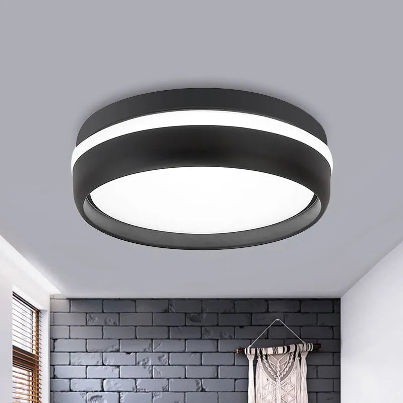 Lenior Ceiling Light Black Round-Neutral Decor