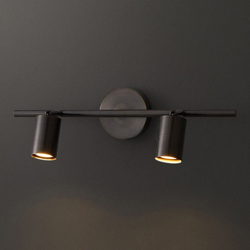 Kanotad Modern Cylinder Rotatable Spotlight Wall Lamp Brass