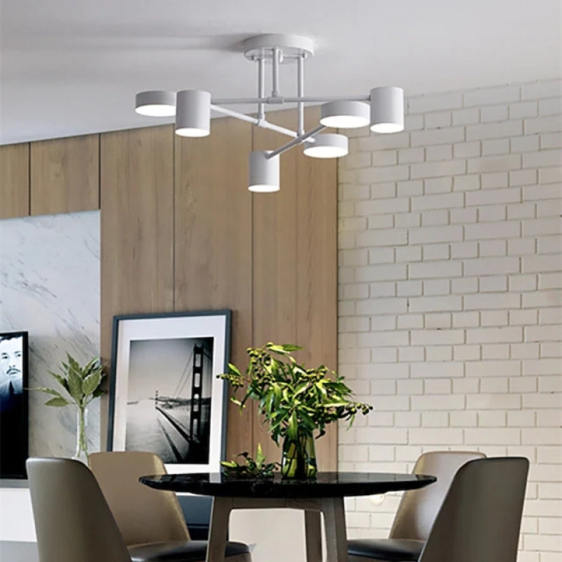 Sorex Ceiling Light LED Flush Black/White/Gold 6 Head-Neutral Decor