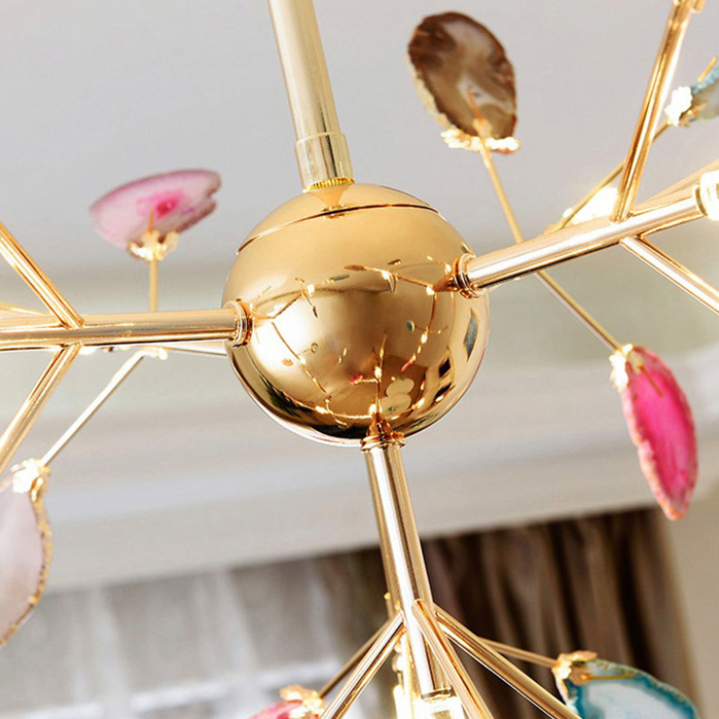 Jadekit Agate Creative Colourful Chandelier Bedroom/Living Room