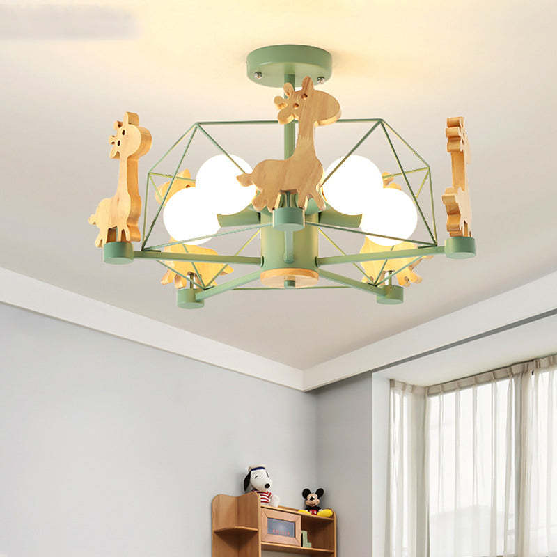 Vosabis Giraffes LED Flush Mount Ceiling Light