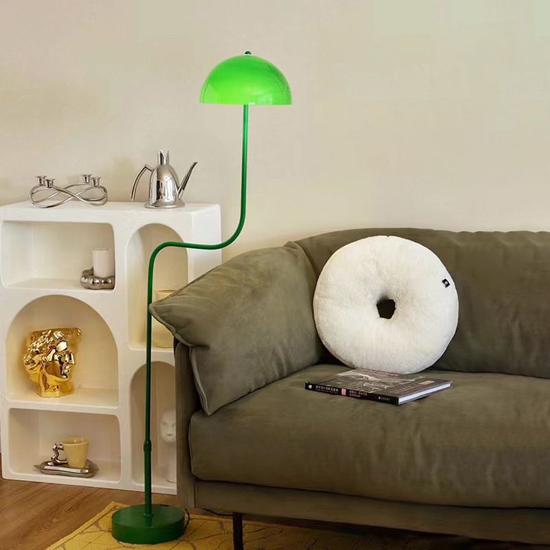 Tikolot Floor Lamp Mushroom Middle Ancient, Arc Metal, Green, Dining Room