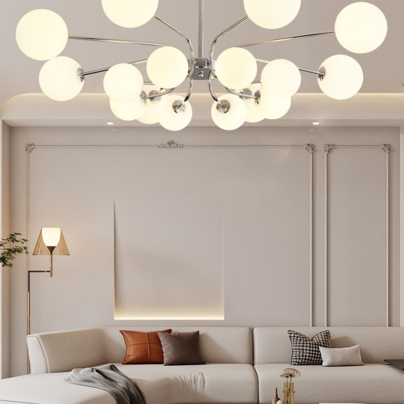 Tometam Modern LED Chandelier Chrome/Gold Living Room/Bedroom