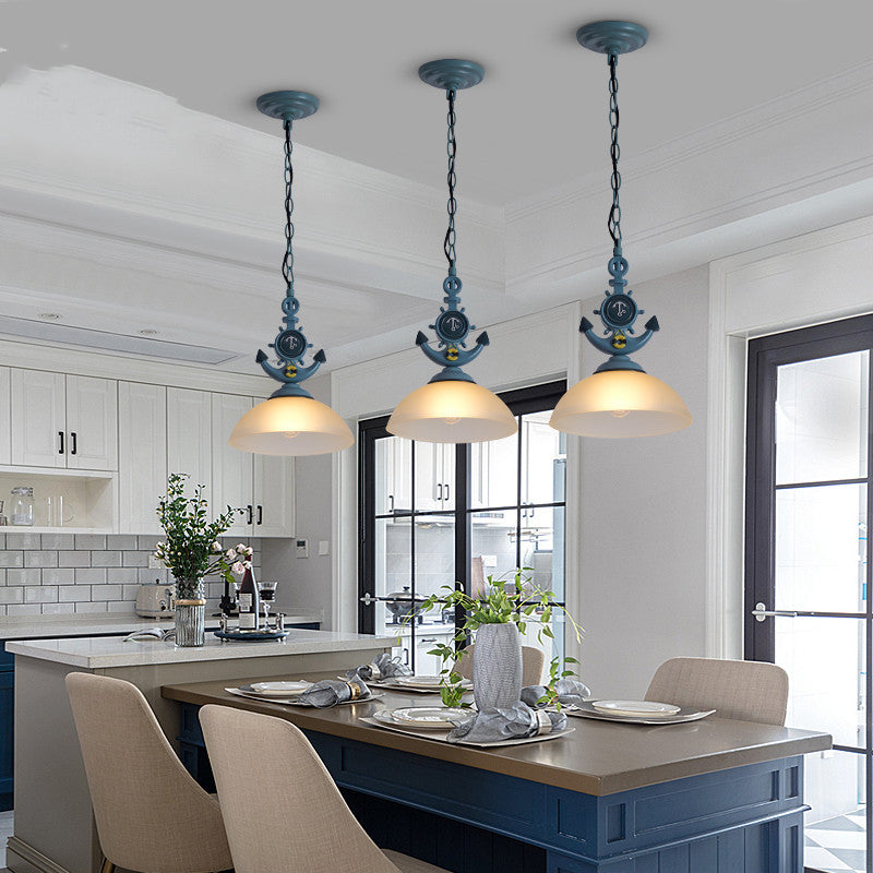 Gomoteme LED Pendant Light Black Glass Bar/Dining Room/Living Room