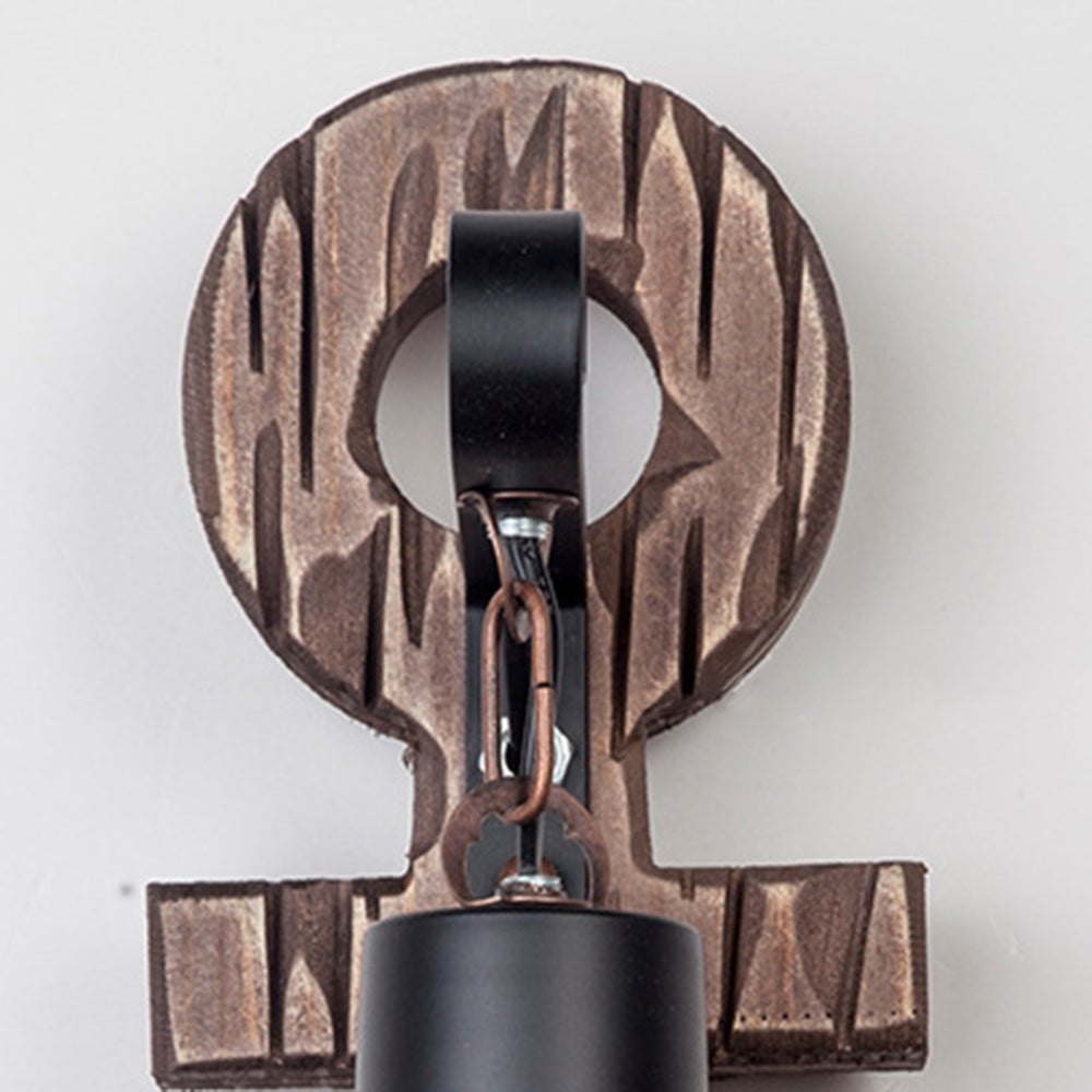 Ceturan Anchor Lantern Wall Lamp, Vintage/Antique, Wood, Bedroom