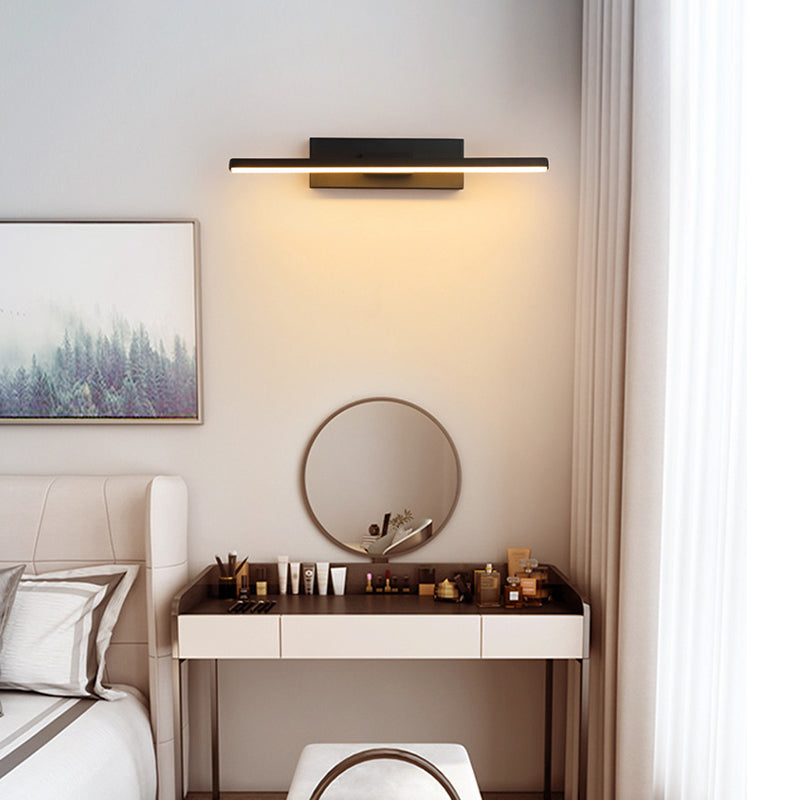 Darin Rotatable Wall Lamp for Bedroom, Black/White-Neutral Decor