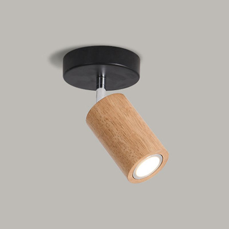Voraden Modern LED Adjustable Ceiling Spotlight, Wood