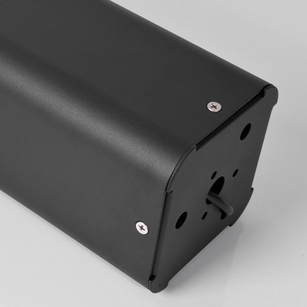Fenumem Metal Rectangular Hollow Outdoor Path Light, Black