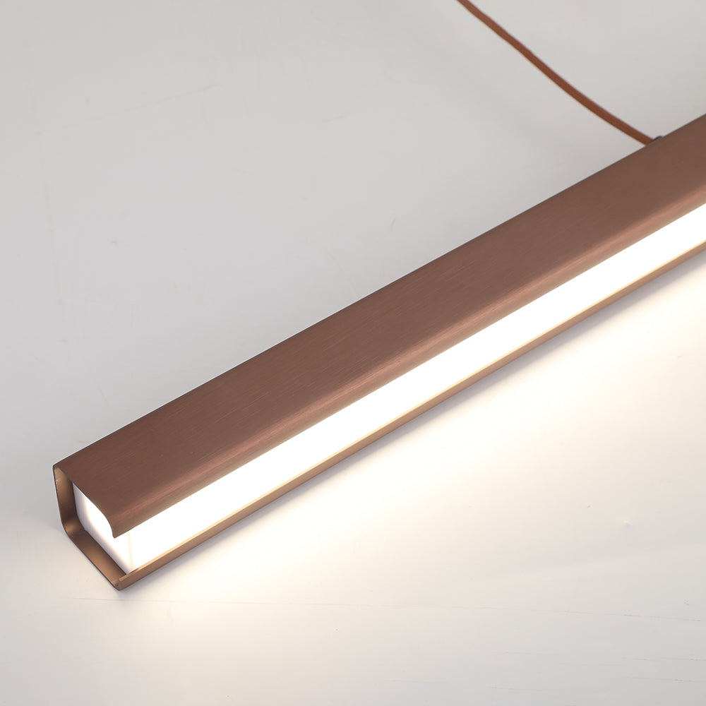 Lerin Modern Linear LED Pendant Light Black/Brown-Neutral Decor