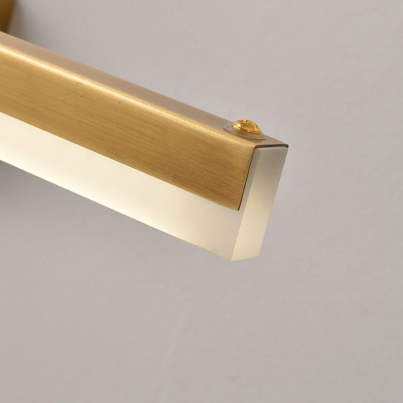 Moverar Linear Arc Light Poles Metal Black Vanity Wall Lamp