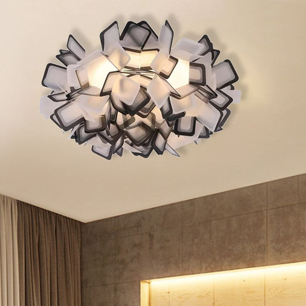 Femiduna Art Deco Flower Flush Mount Ceiling Light 7 Colours