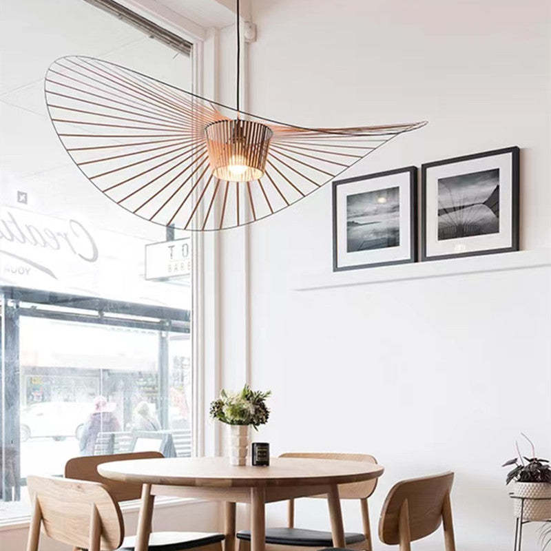 Xelion Pendant Light Modern Flower Fabric Black/White/Gold/Brown-Neutral Decor