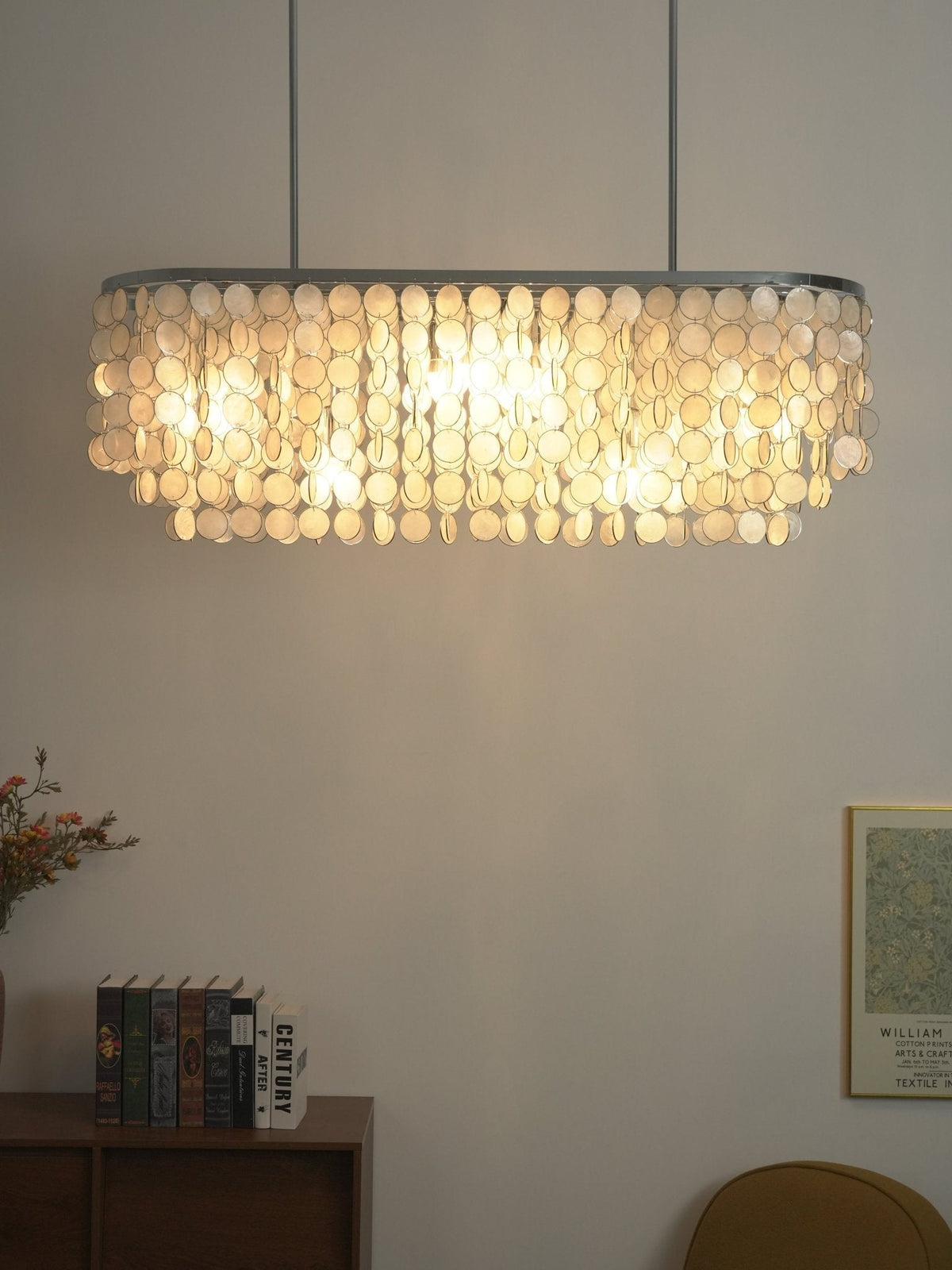 Eiric Shell Linear Chandelier