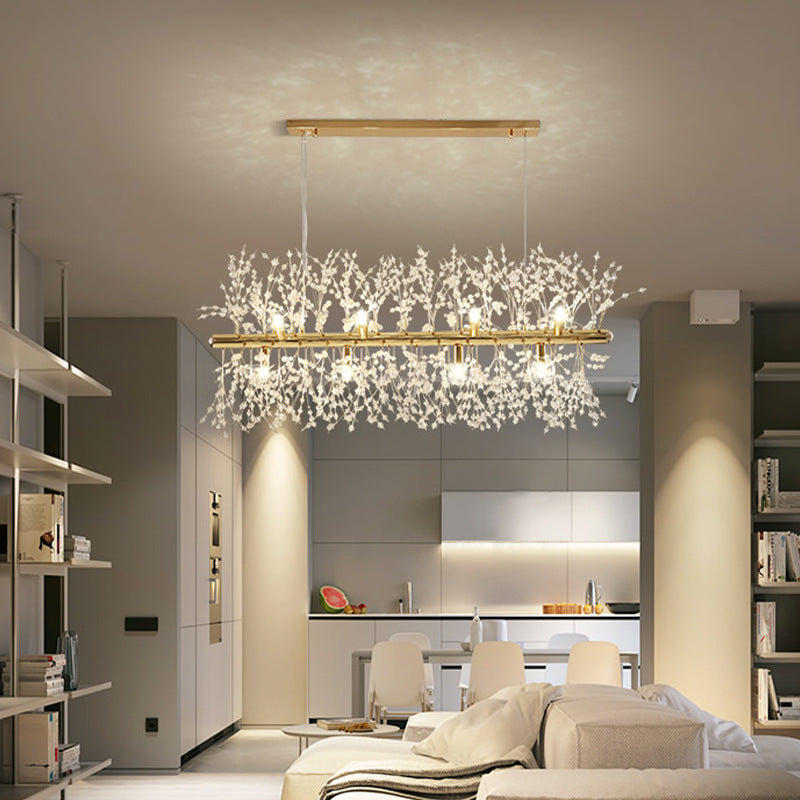 Jinatem Creative Art Chandelier Crystal Pendant Light for Dining Room