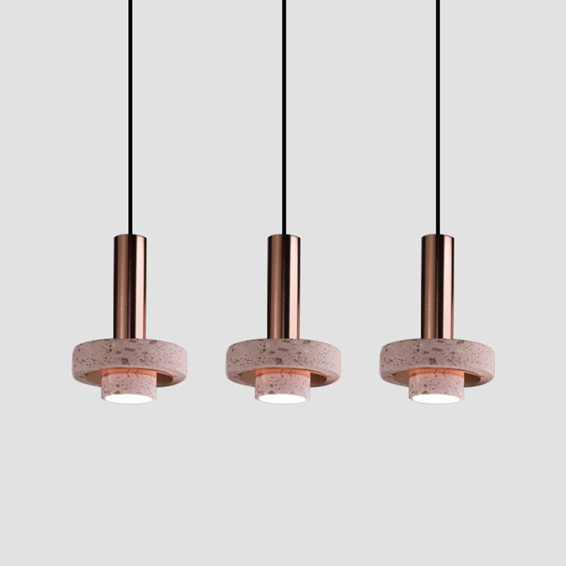 Fasekom Modern LED Art Deco Colorful Pendant Light, Terrazzo