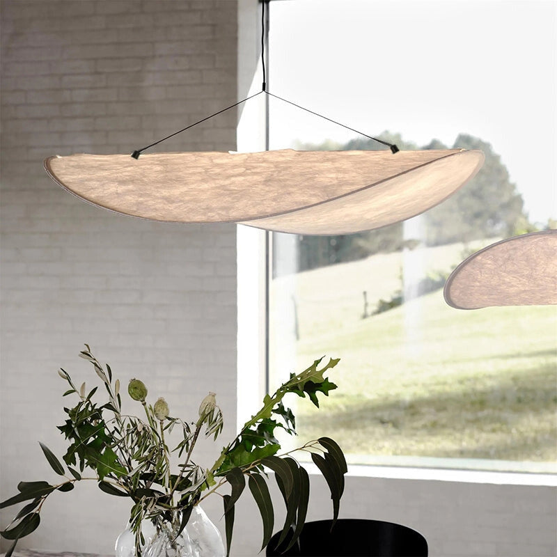 Subekode Vintage Art Deco Pendant Light Metal Silk White Living Room/Hall/Art Gallery