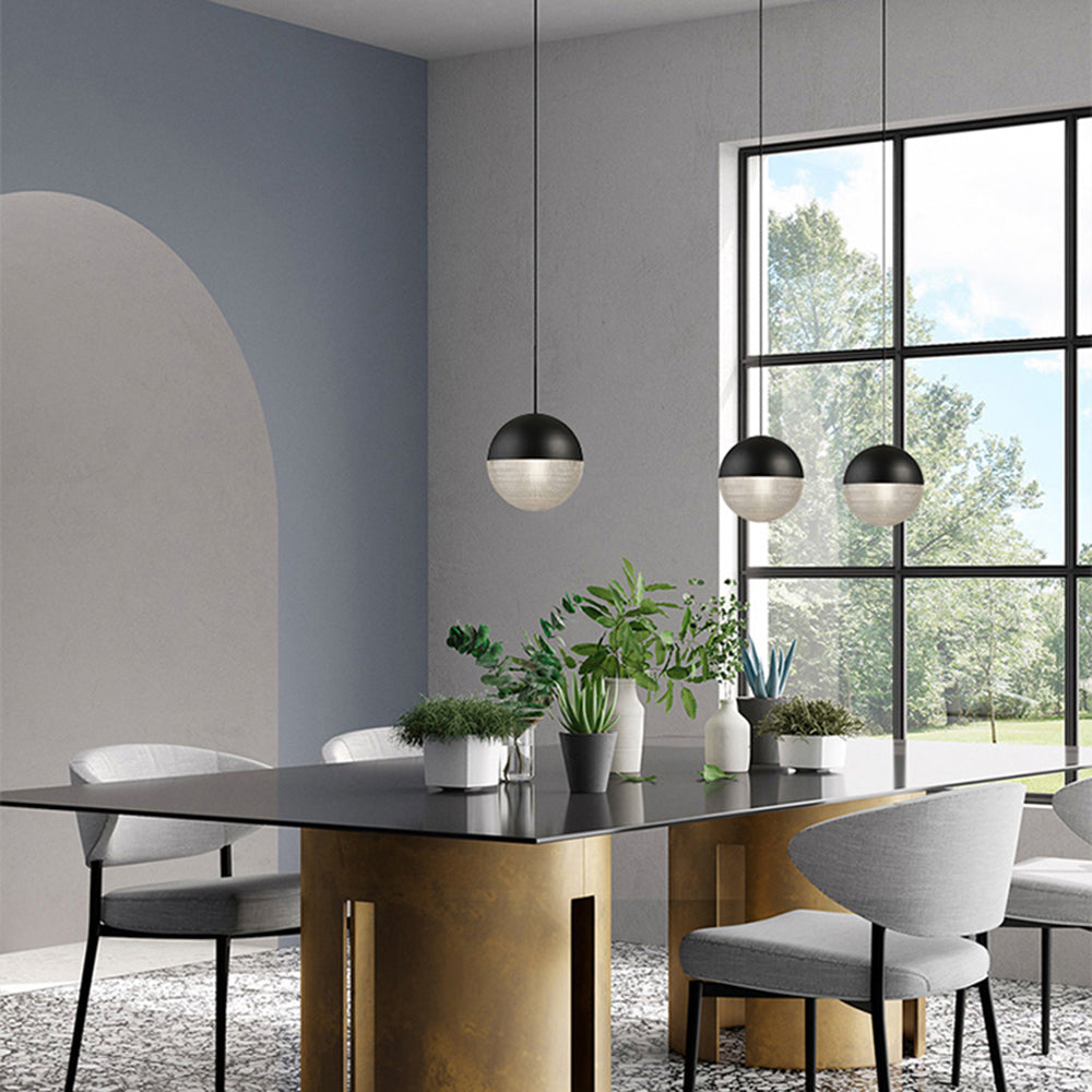 Faberun Vintage Pendant Light, Black & Gold