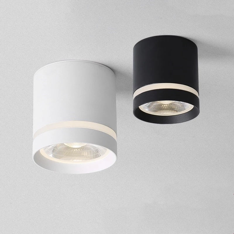 Jigapin Ceiling Light Mini Modern, White/Black, Bedroom/Living Room