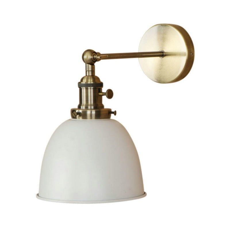Wisutad Hanging Wall Lamp Retro/Vintage, Metal/LED, Black/White/Gray, Bedroom