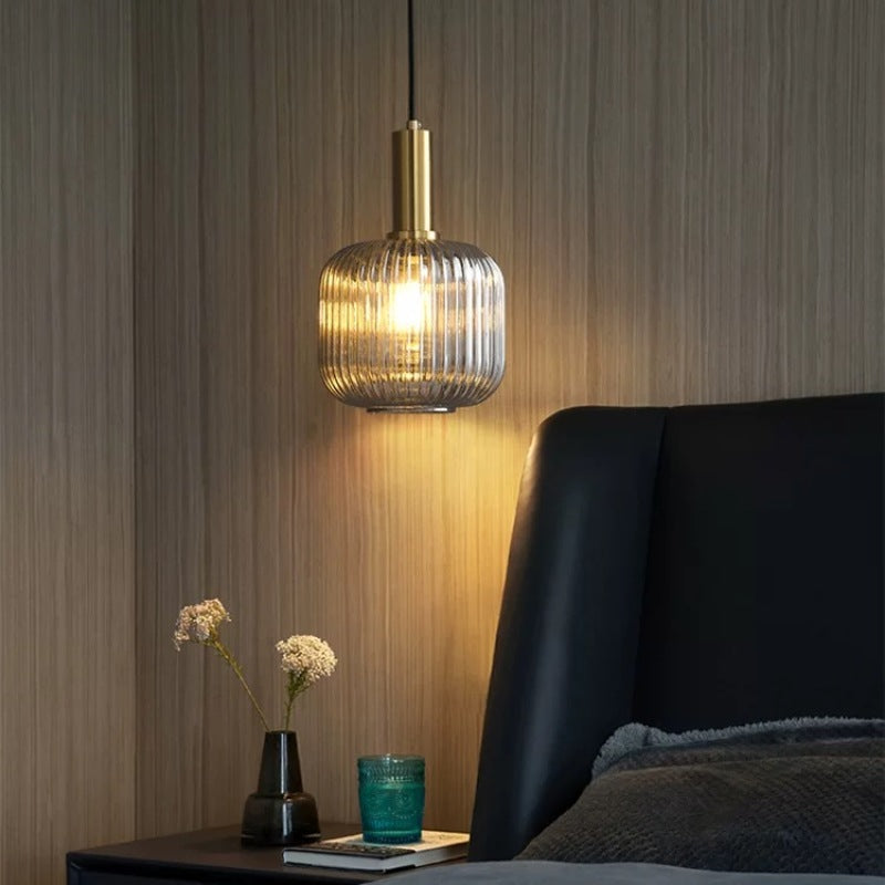 Barolir Pendant Light Crystal, Moru Glass, Cognac/Green/Grey, Kitchen Island