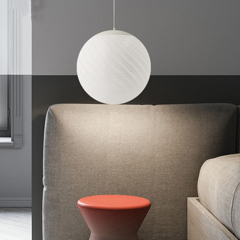 Cabivoke Minimalist LED Pendant Light Glass Study Bedroom
