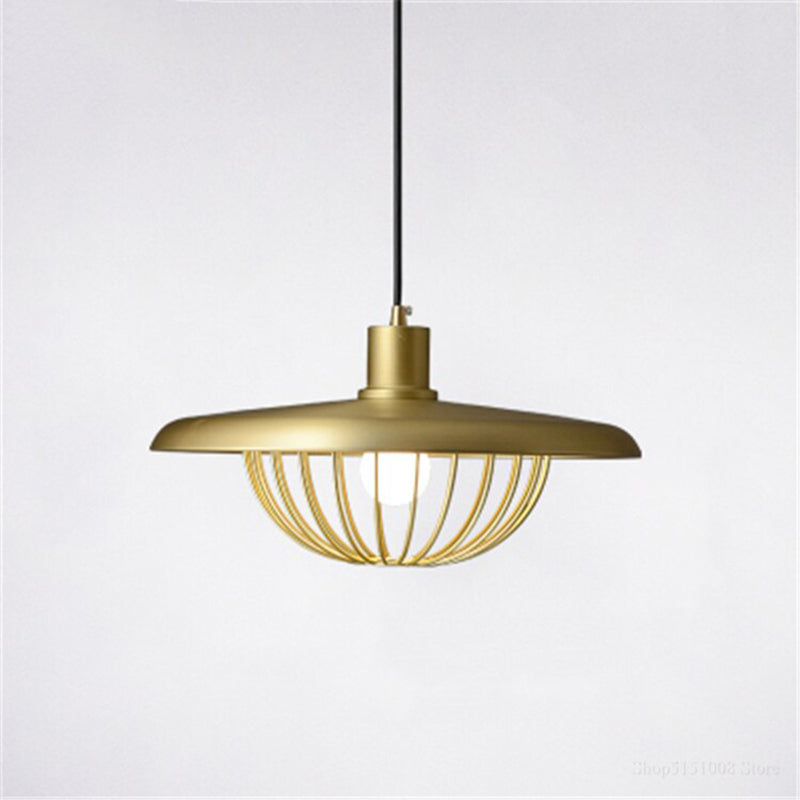 Gasomek Modern Nordic Dome Pendant Light, Gold/Brown/Grey/Brown/Wood