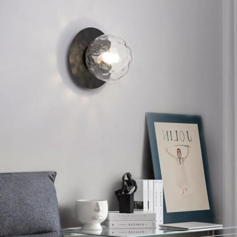 Arvion Wall Lamp Chic Sphere Glass-Neutral Decor