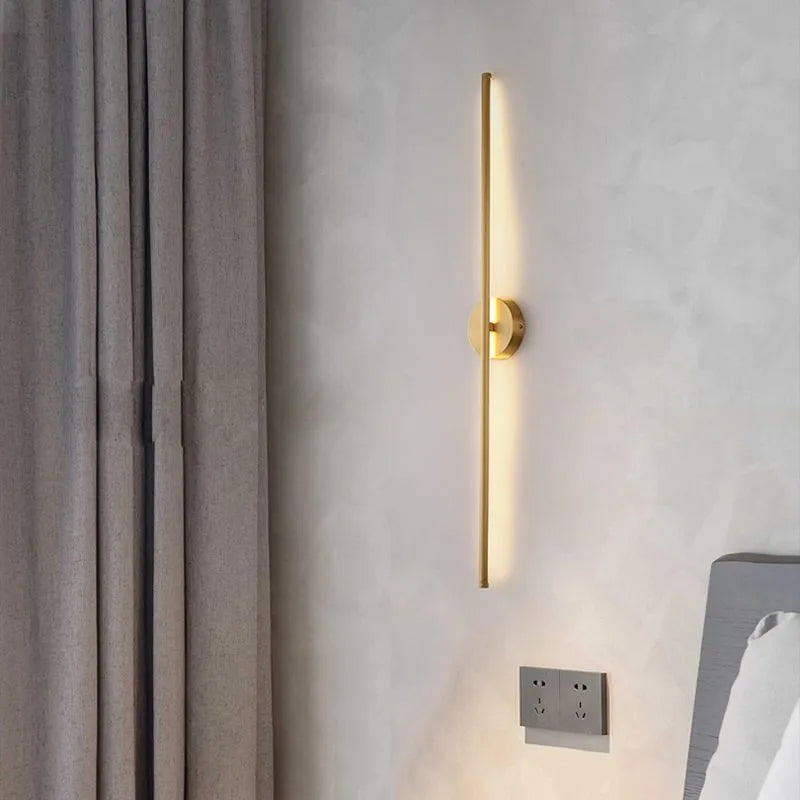 Dorina Wall Lamp Modern Linear &Silica Gel Gold-Neutral Decor