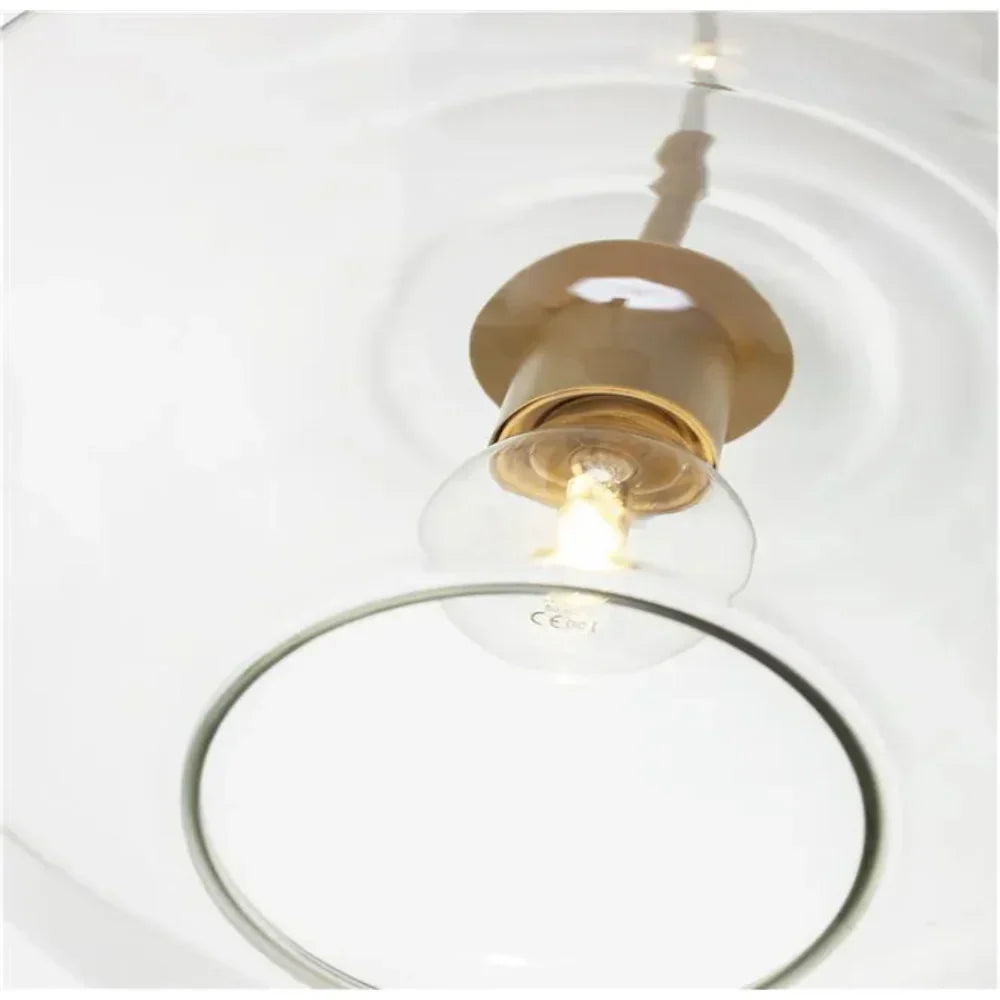 Virelo Pendant Light Glass Clear/Amber Diamond-Neutral Decor